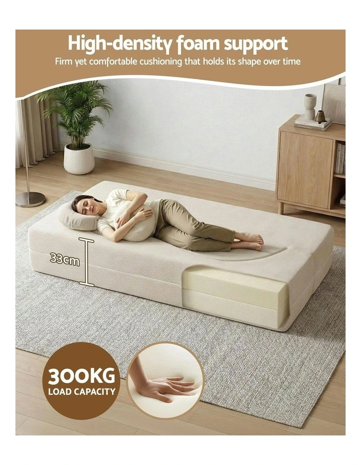 Folding Sofa Bed in Beige image 6