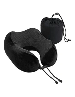 Travel Neck Pillow in Black