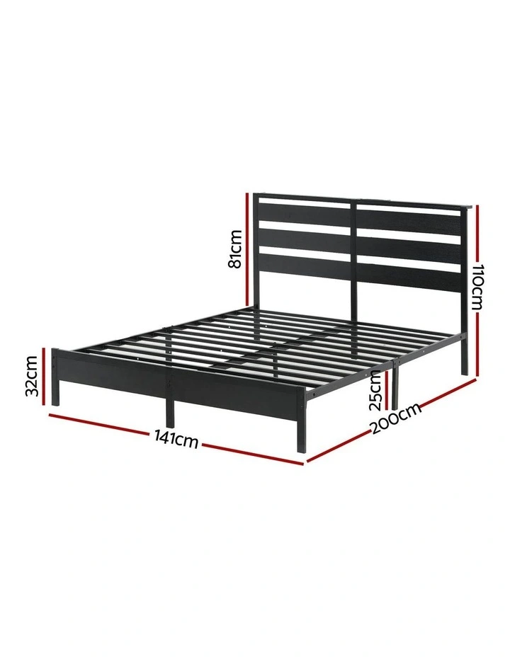 Double Size Bed Frame in Black image 4