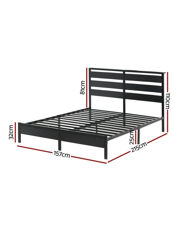 Queen Size Bed Frame in Black image 4