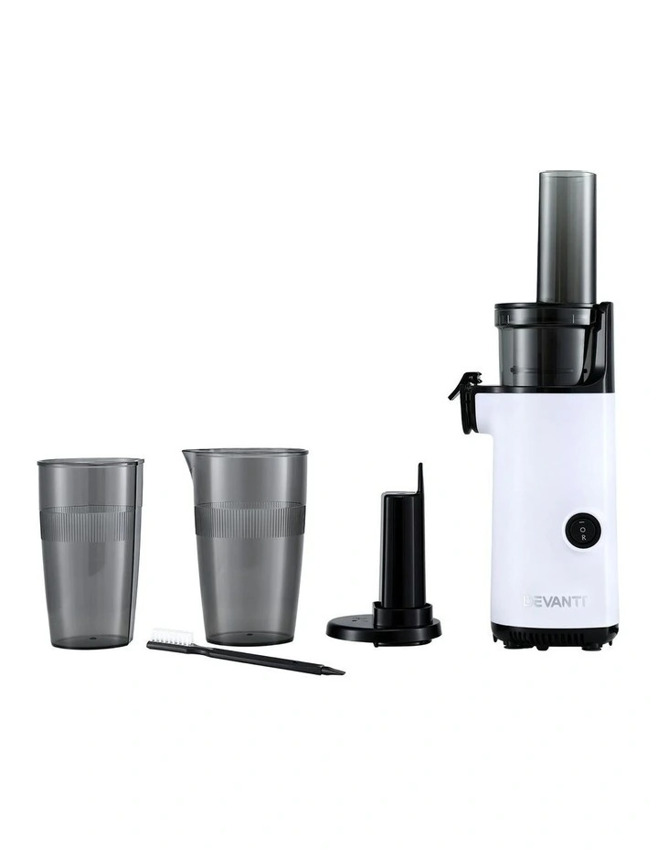 Cold Press Slow Juicer 130W in White image 2