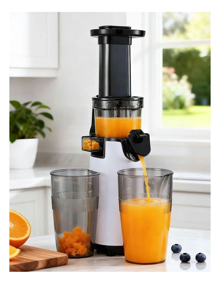 Cold Press Slow Juicer 130W in White image 3