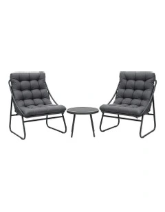 Outdoor Bistro Set in Grey