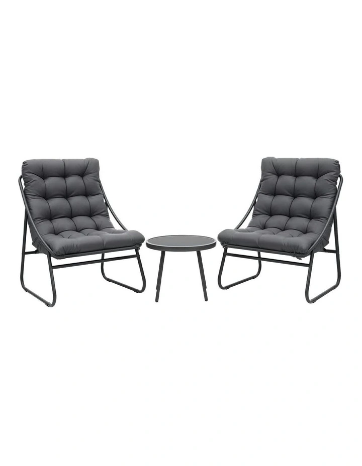 Outdoor Bistro Set in Grey image 1