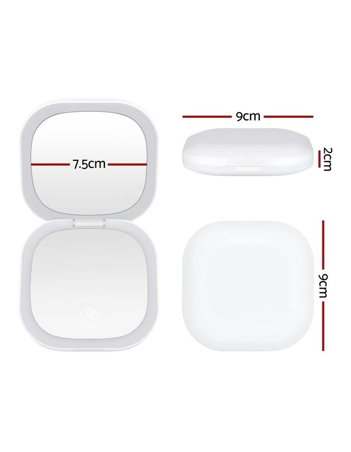 LED Compact Mirror in White image 4