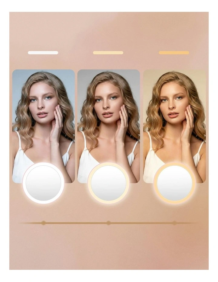 LED Compact Mirror in Pink image 6