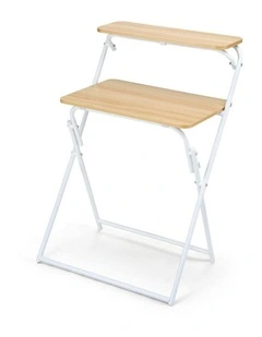 Home Office Foldable Study Desk in Oak