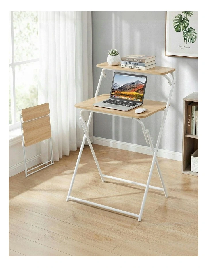 Home Office Foldable Study Desk in Oak image 3