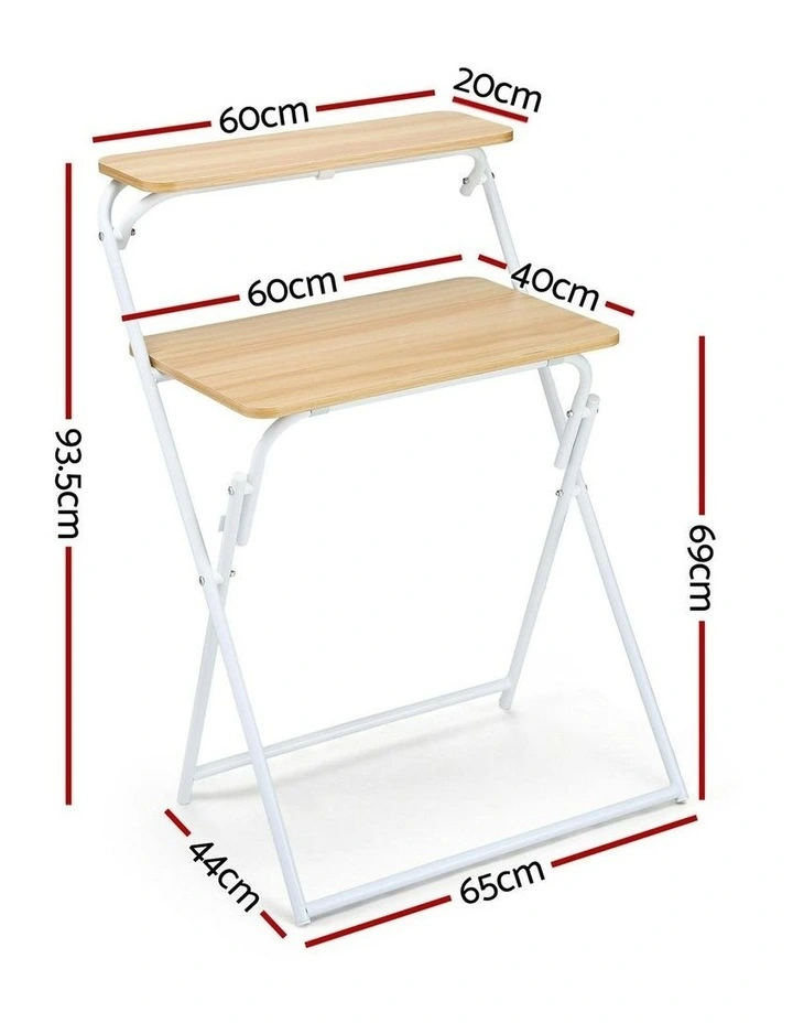 Home Office Foldable Study Desk in Oak image 4