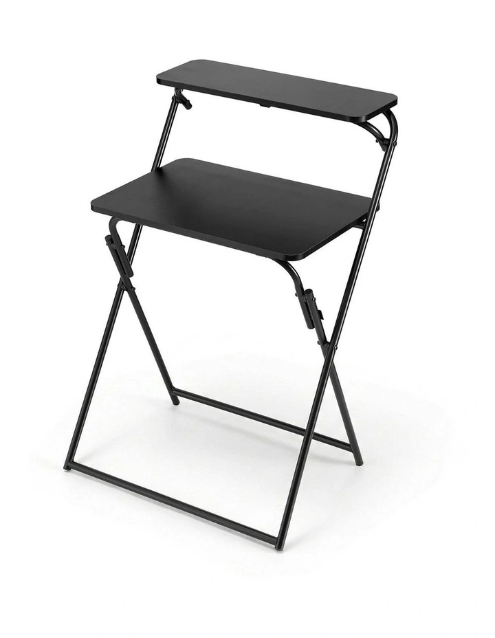 Home Office Foldable Study Desk in Black image 1