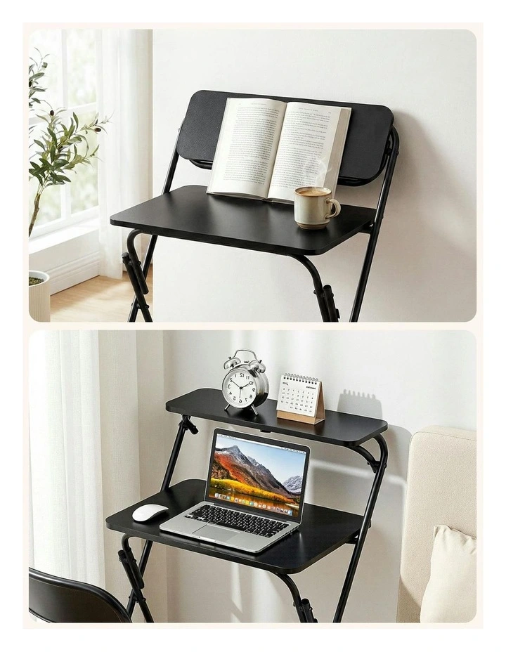 Home Office Foldable Study Desk in Black image 7
