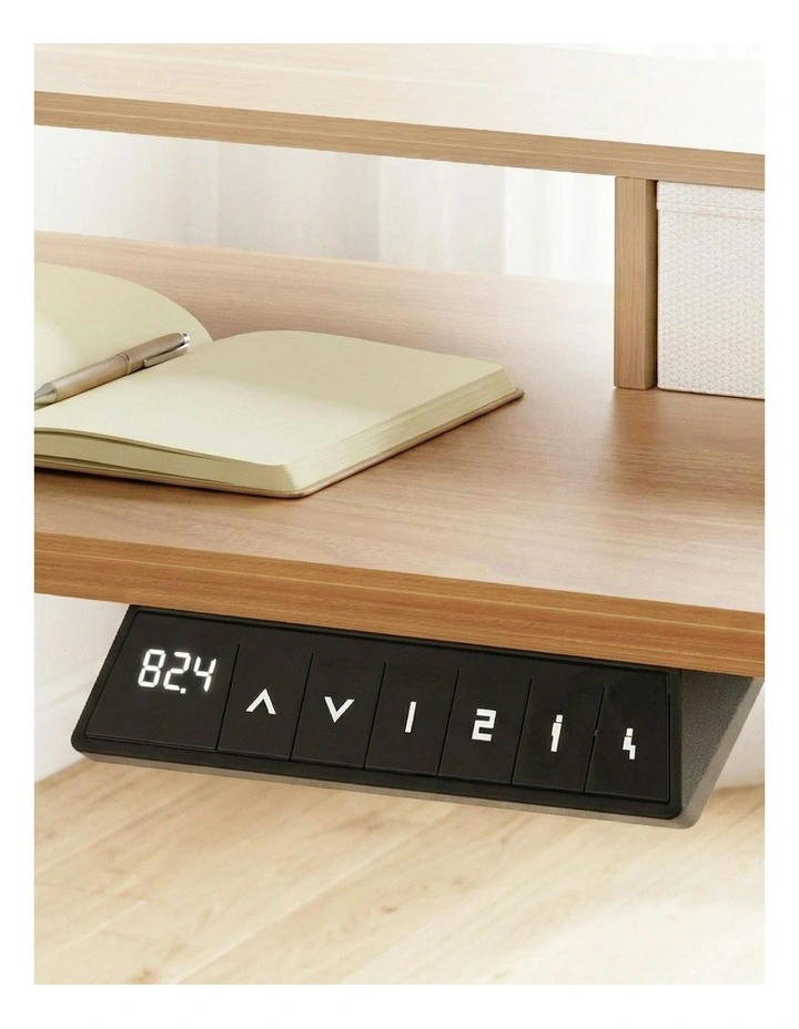 Height Adjustable Electric Standing Desk in Brown image 6