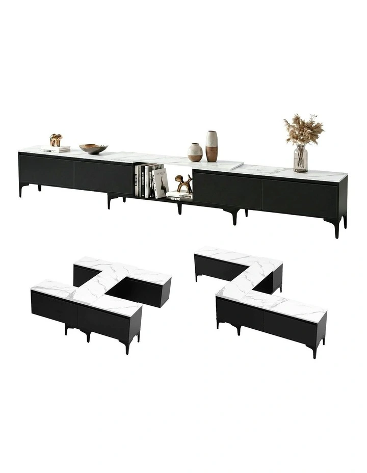 Entertainment TV Cabinet Unit in Black image 1