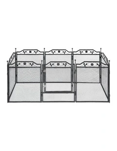 Indoor Outdoor Multi-Configuration Dog Playpen in Black