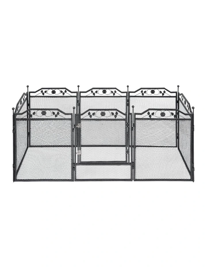 Indoor Outdoor Multi-Configuration Dog Playpen in Black image 1