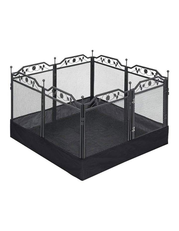 Indoor Outdoor Multi-Configuration Dog Playpen in Black image 2