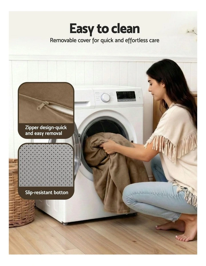 Convertible Folding Sofa Bed in Brown image 7