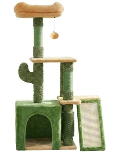 Scratching Post Furniture Scratcher House Cat Tree Tower 101cm in Green