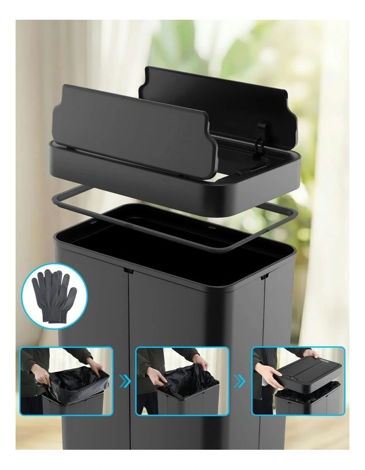 Automatic Kitchen Motion Sensor Bin 70L in Black image 6