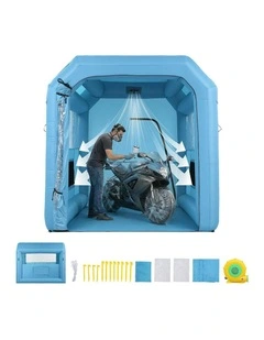 Inflatable Paint Booth with 550W Blower Air Filter Spray Paint Tent in Blue