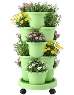 5 Tier Vertical Garden Planter in Green