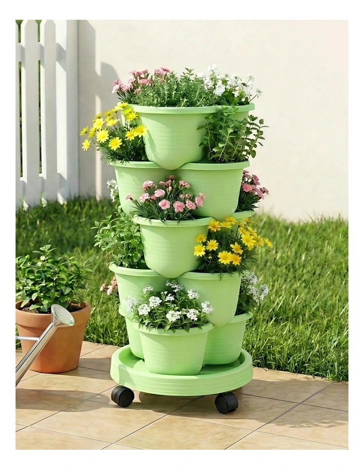 5 Tier Vertical Garden Planter in Green image 3