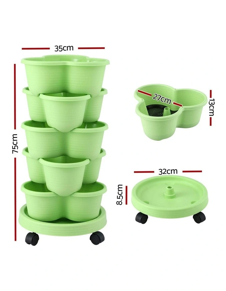 5 Tier Vertical Garden Planter in Green image 4
