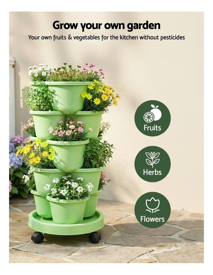 5 Tier Vertical Garden Planter in Green image 5