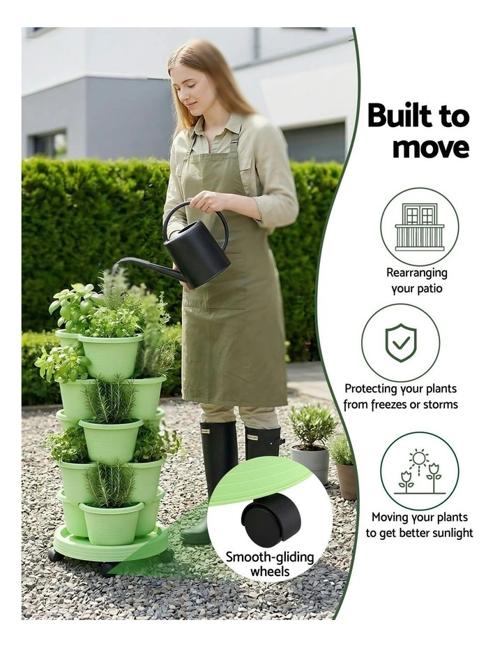 5 Tier Vertical Garden Planter in Green image 6