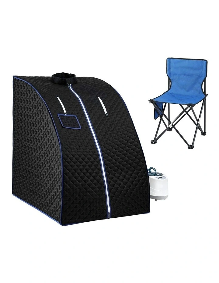 Portable Steam Sauna Tent 1000W 2L Steamer Pot Personal Home SPA Timer in Multi image 2