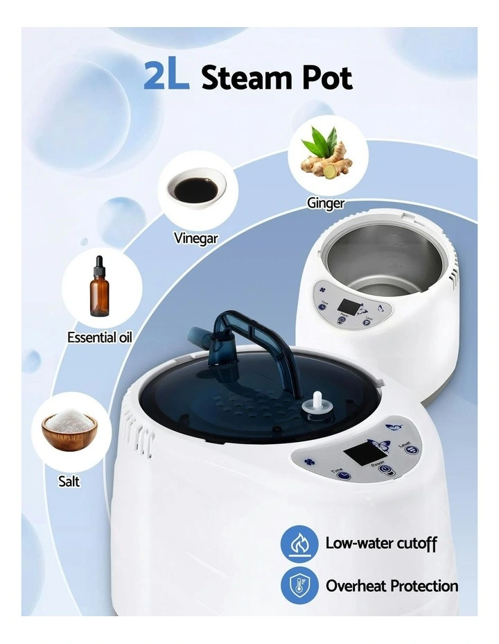 Portable Steam Sauna Tent 1000W 2L Steamer Pot Personal Home SPA Timer in Multi image 6
