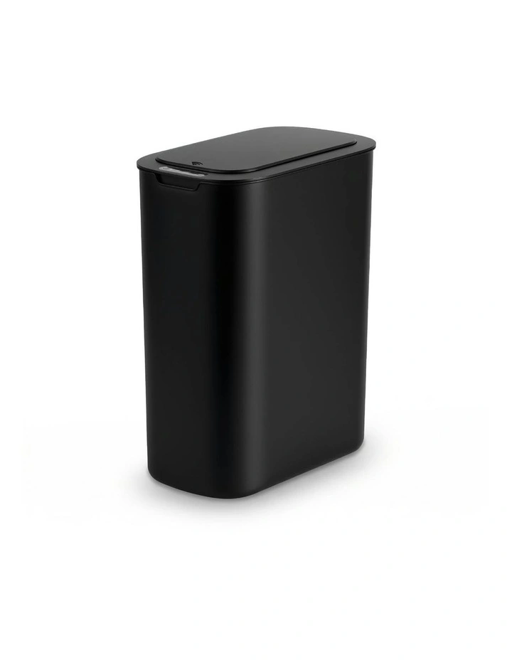 Motion Sensor Kitchen Bin Slim Touchless Rubbish Can with Lid 25L in Black image 1