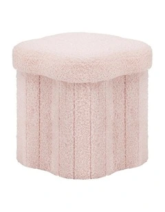 Storage Ottoman Foot Stool Foldable in Pink