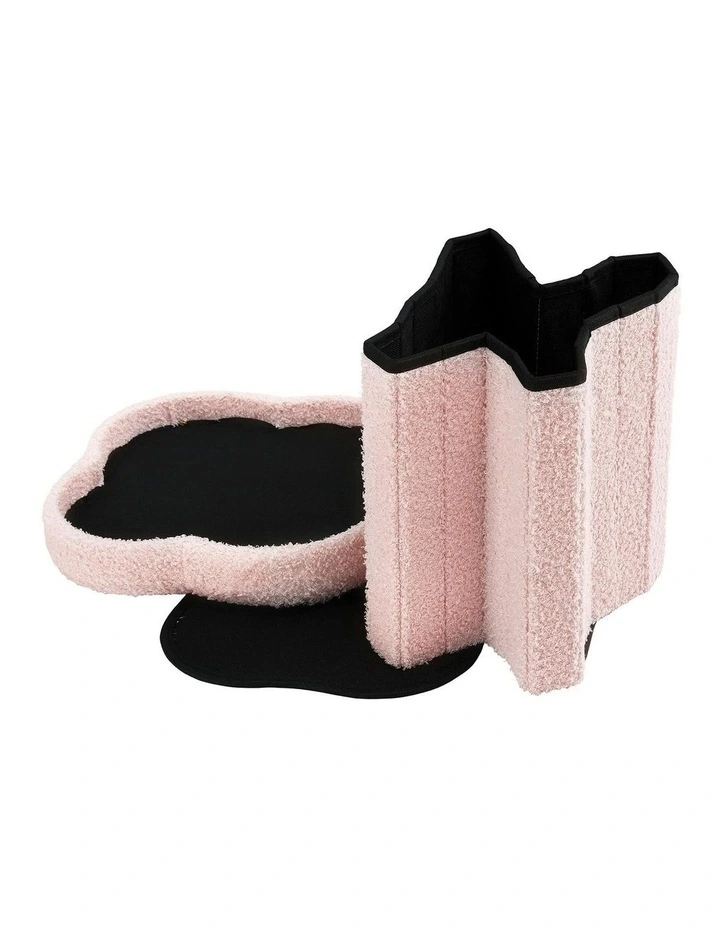 Storage Ottoman Foot Stool Foldable in Pink image 2