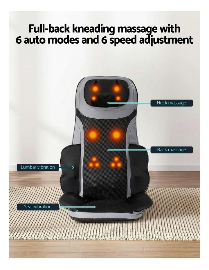 Seat Cushion Heating Full Back Massage With Foot Massagers 8-Nodes in Multi image 5