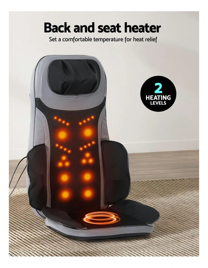 Seat Cushion Heating Full Back Massage With Foot Massagers 8-Nodes in Multi image 6