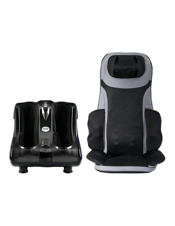 Cushion Heating Massage Seats With Calf Foot Massager in Multi image 2