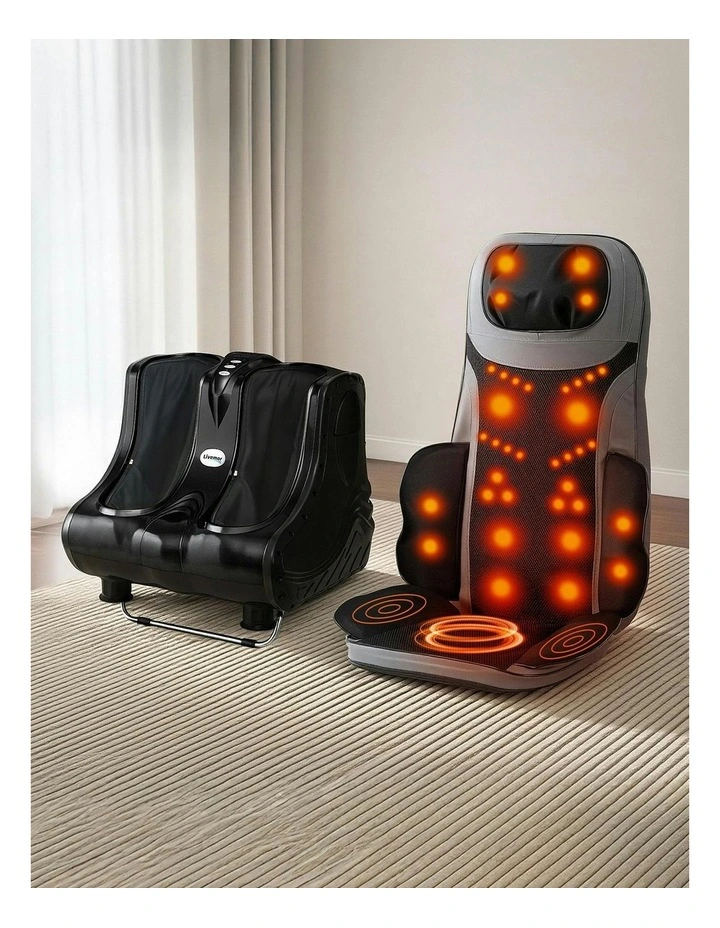 Cushion Heating Massage Seats With Calf Foot Massager in Multi image 3
