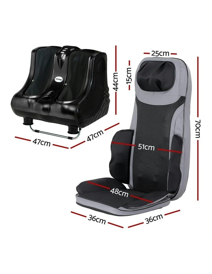 Cushion Heating Massage Seats With Calf Foot Massager in Multi image 4