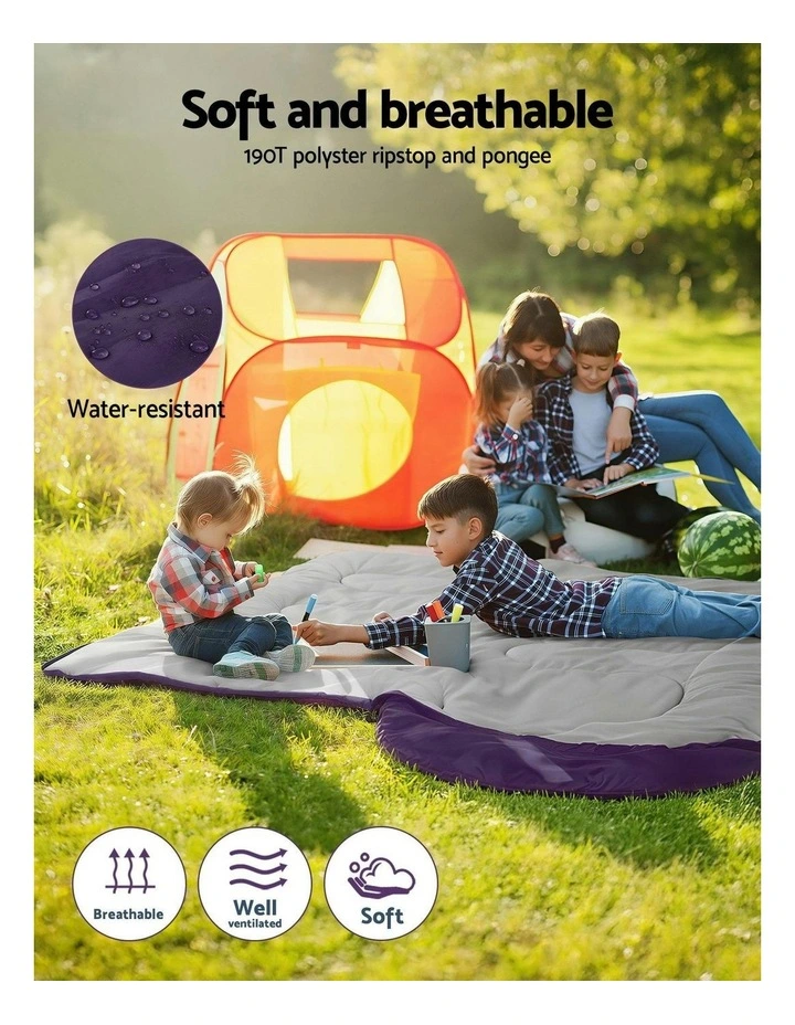 Thermal Camping Hiking Sleeping Bag  Single 213cm in Pink image 7