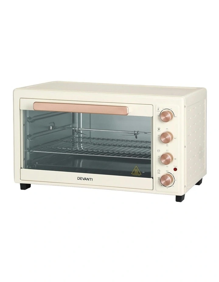 Convection Electric Fryer Ovens 2000W in Cream image 2
