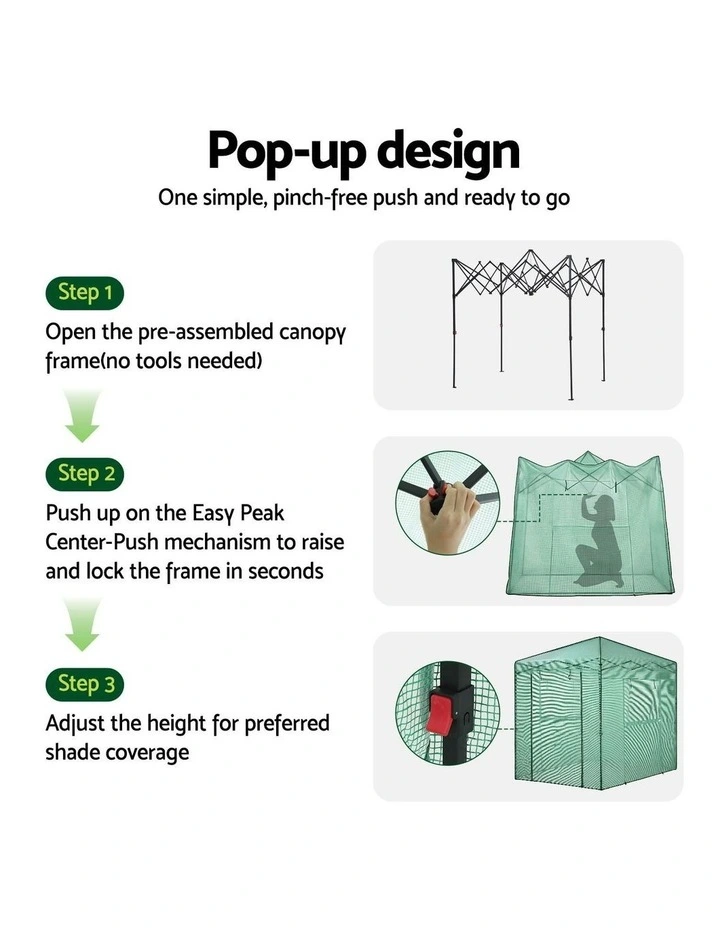 Steel Frame PE Cover Outdoor Greenhouse Shelter in Green image 7