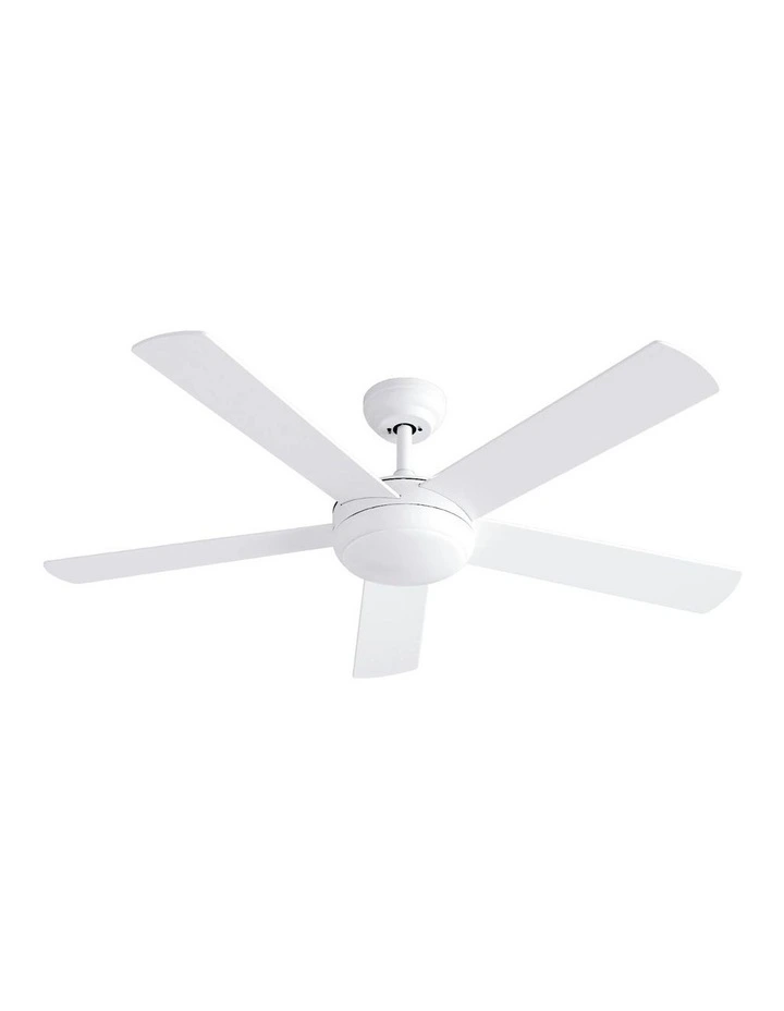 5 Blades DC Motor Remote Ceiling Fan in White image 2