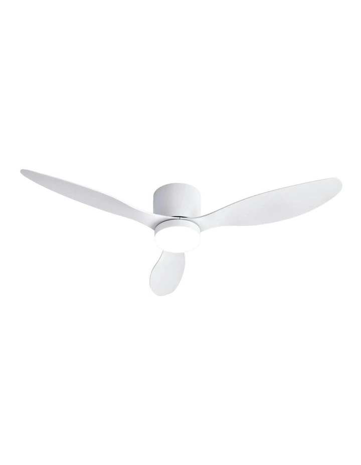 3 Blades DC Motor With Remote Ceiling Fan in White image 2