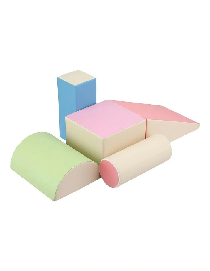 5-Piece Foam Toddler Climbing Blocks Playset image 1