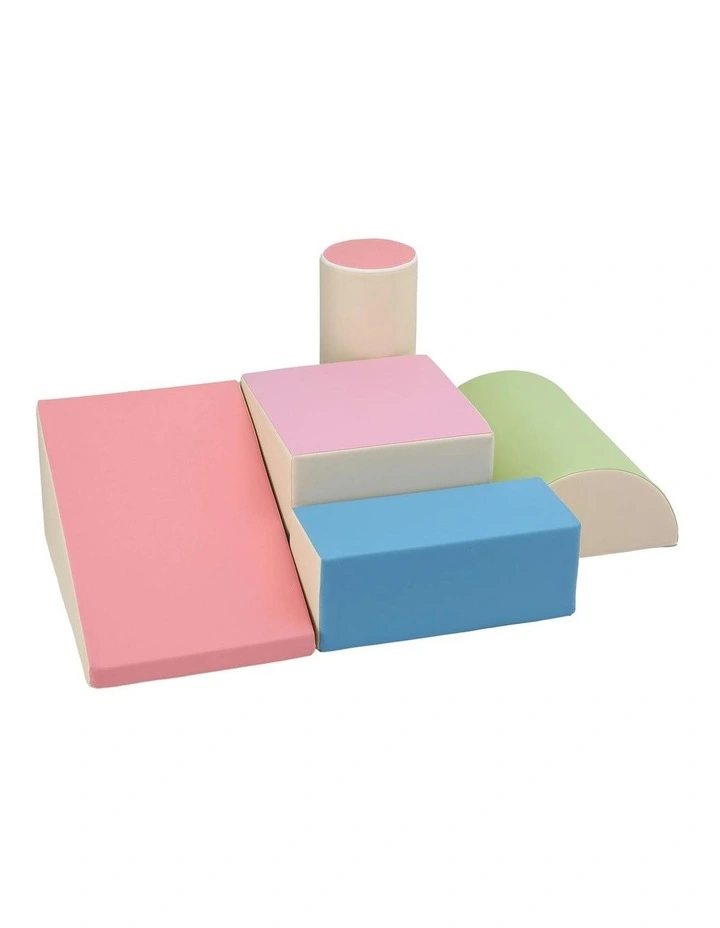 5-Piece Foam Toddler Climbing Blocks Playset image 2