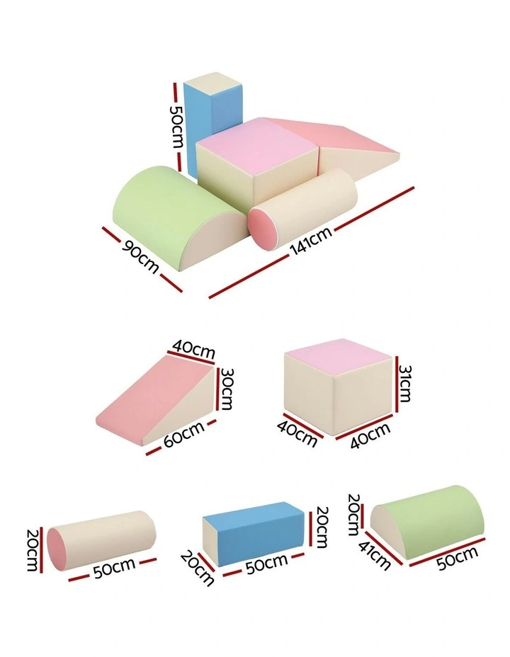 5-Piece Foam Toddler Climbing Blocks Playset image 4