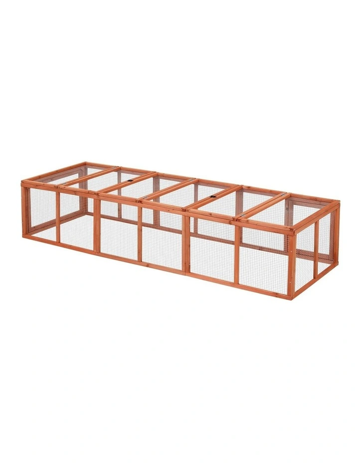 Wooden Pet Run Large Cage in Brown image 2