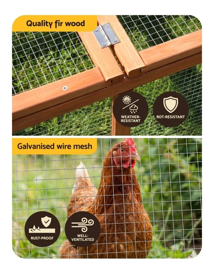 Wooden Pet Run Large Cage in Brown image 5