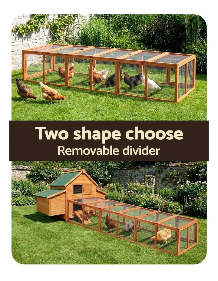 Wooden Pet Run Large Cage in Brown image 7